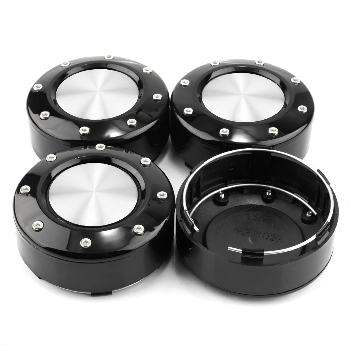 102mm 4.02in Wheel Center Caps for Mayhem Wheel Center Hubcaps 4 Pack Black Center Cover Replacement for Rim